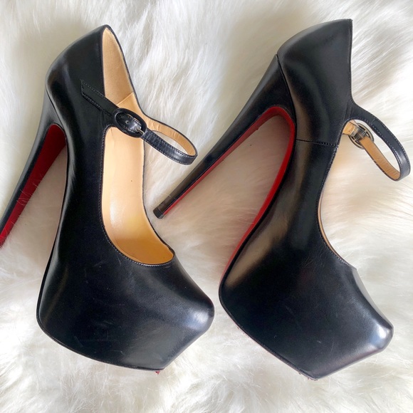 Christian Louboutin Shoes - Authentic Christian Louboutin Black Platform Heels